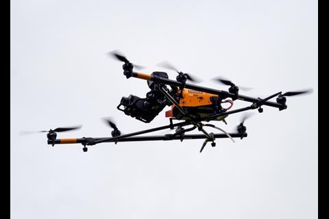 One of Texo Drone Services' Falcon UAVs